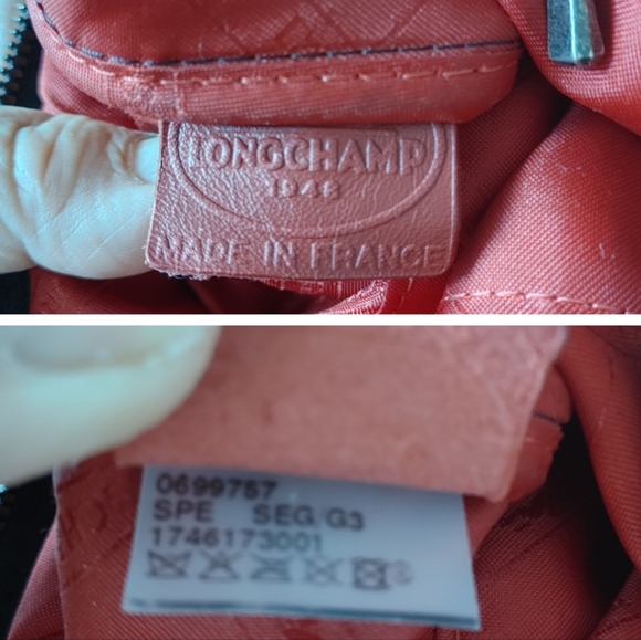 Longchamp Burgundy Suede & Leather Tassel Backpack - Picture 9 of 16